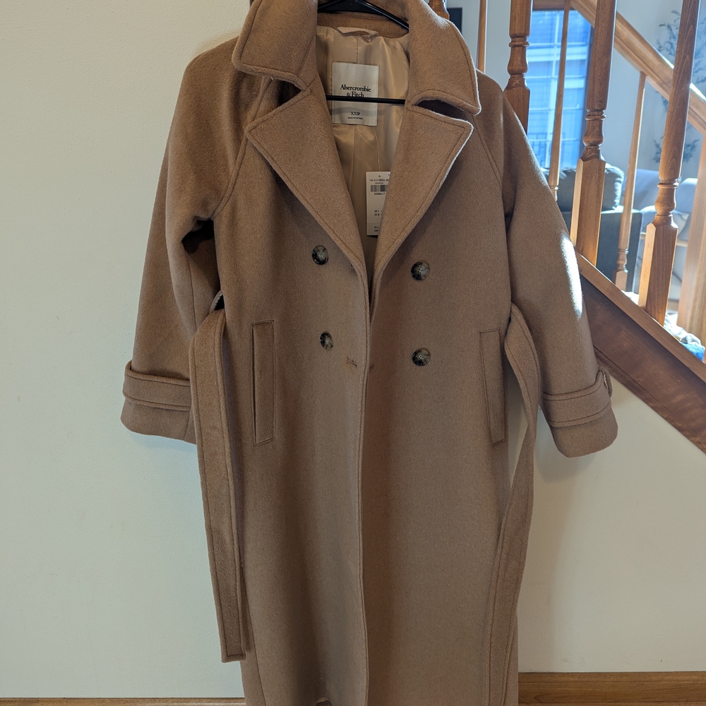 Abercrombie & Fitch Brown Trench Coat